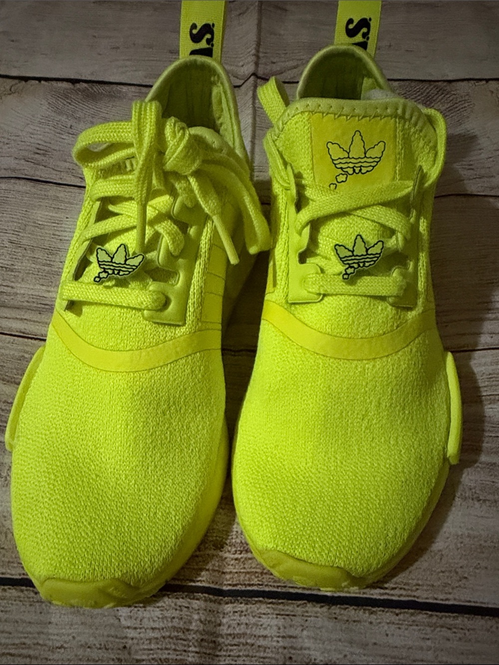 adidas women’s Neon Yellow Athletic Sneakers